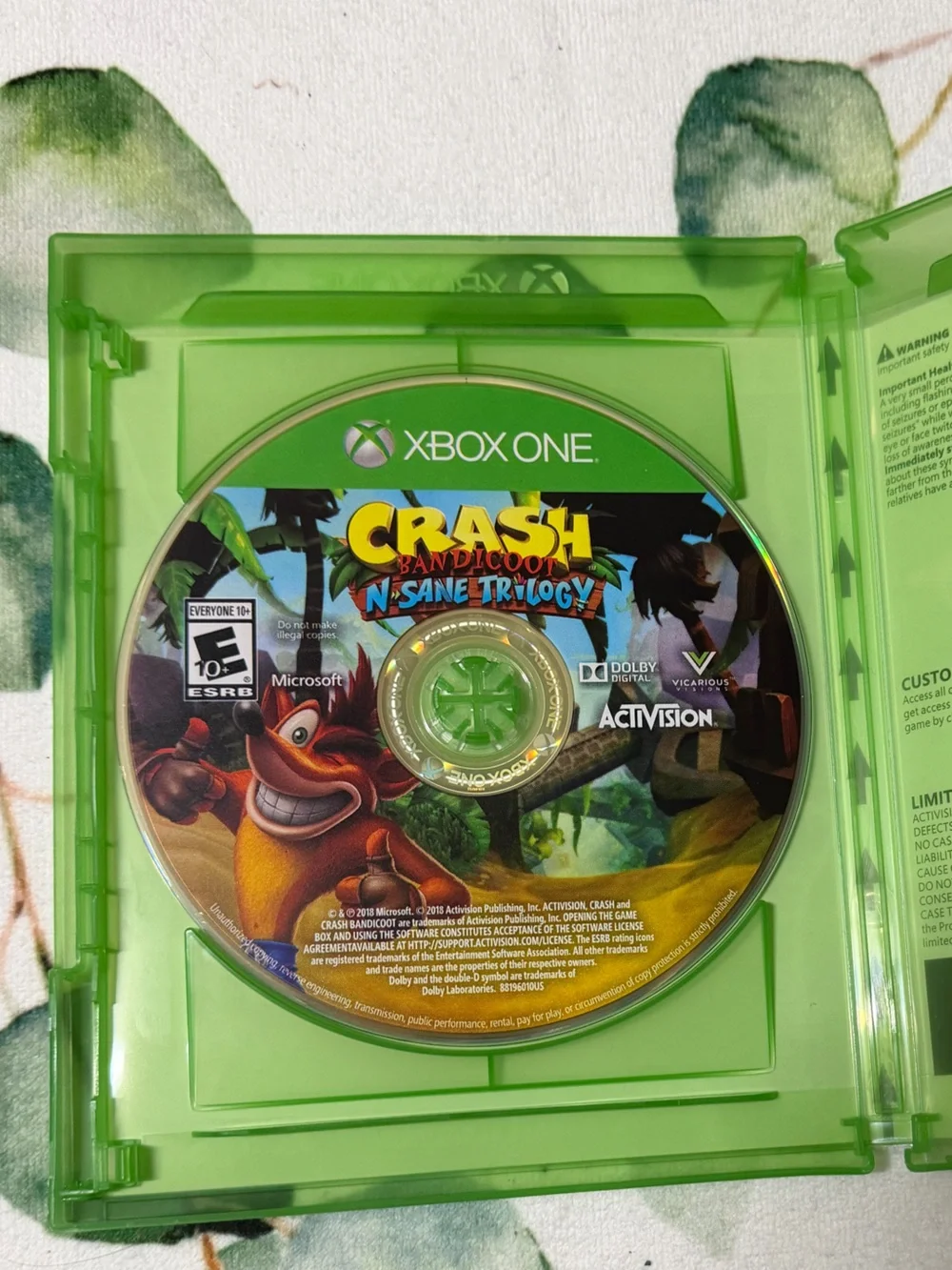 Crash Bandicoot N. Sane Trilogy (Green) - Xbox One